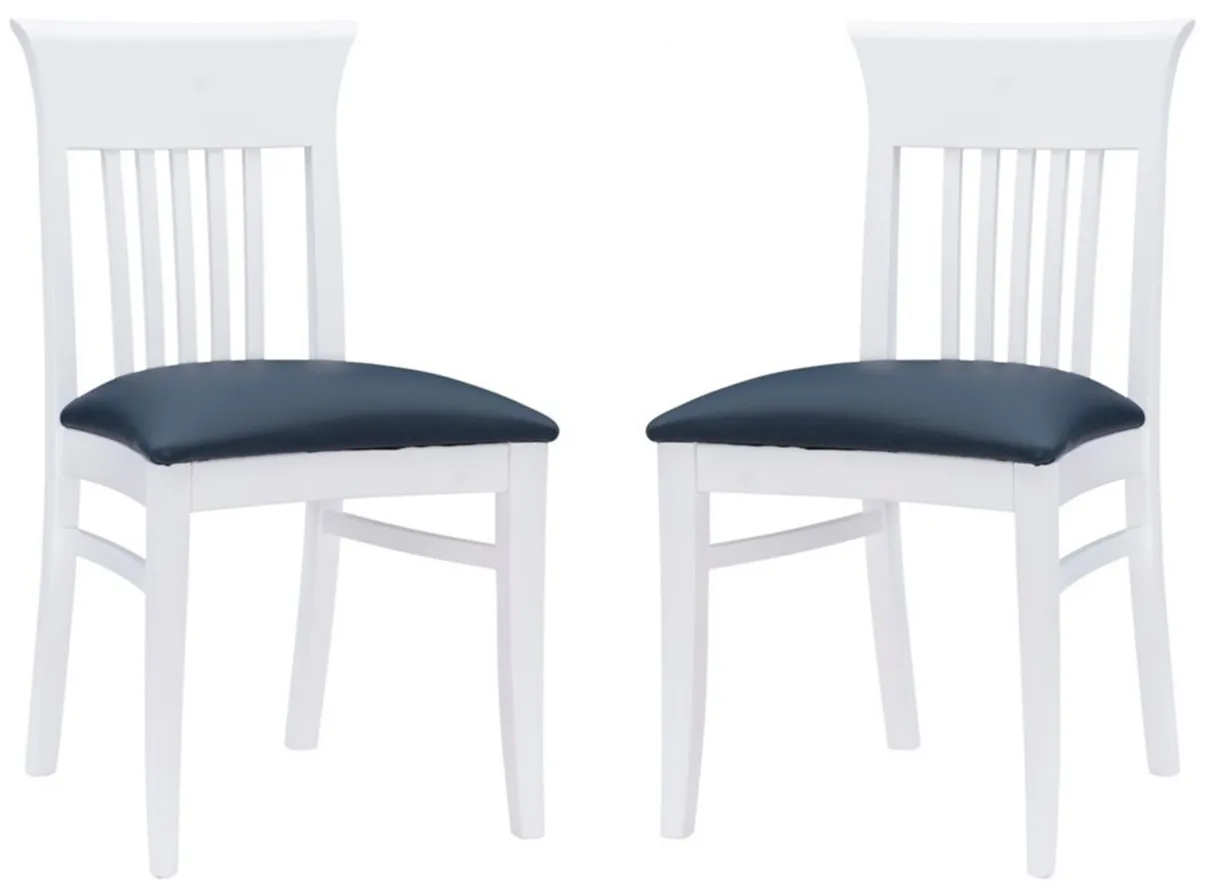 Jenny Dining Chair -Set of 2 in Blue by Linon Home Decor