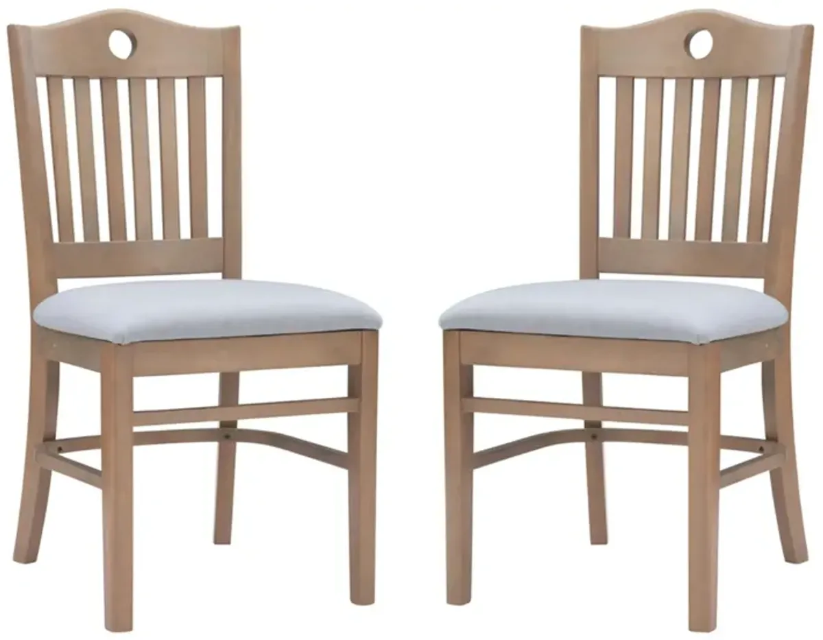 Tarleton Dining Chair -Set of 2 in Natural by Linon Home Decor