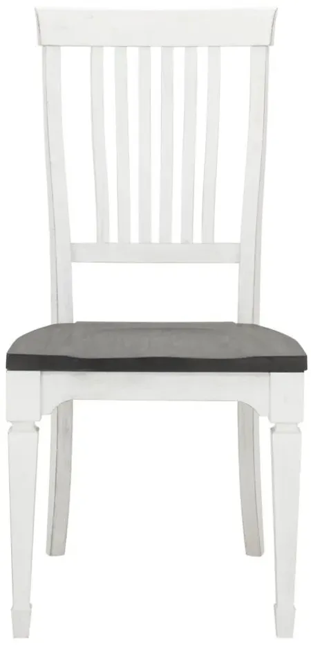Shelby Side Chair in White / Gray by Liberty Furniture