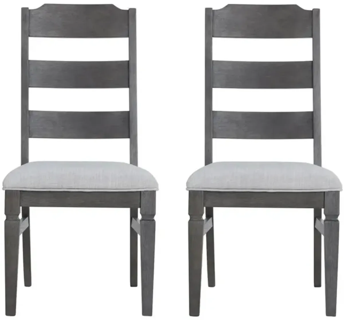 Foundry Side Chair (Set of 2) in Brushed Pewter by Intercon