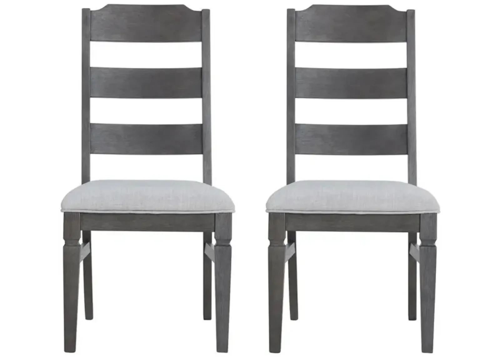 Foundry Side Chair (Set of 2) in Brushed Pewter by Intercon