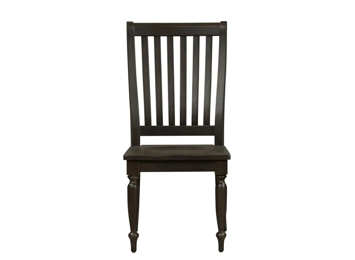 Harvest Home Side Chair -Set of 2 in Chalkboard by Liberty Furniture