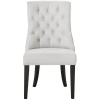 Fallon Dining Chair in Ivory / Cherry by Bellanest