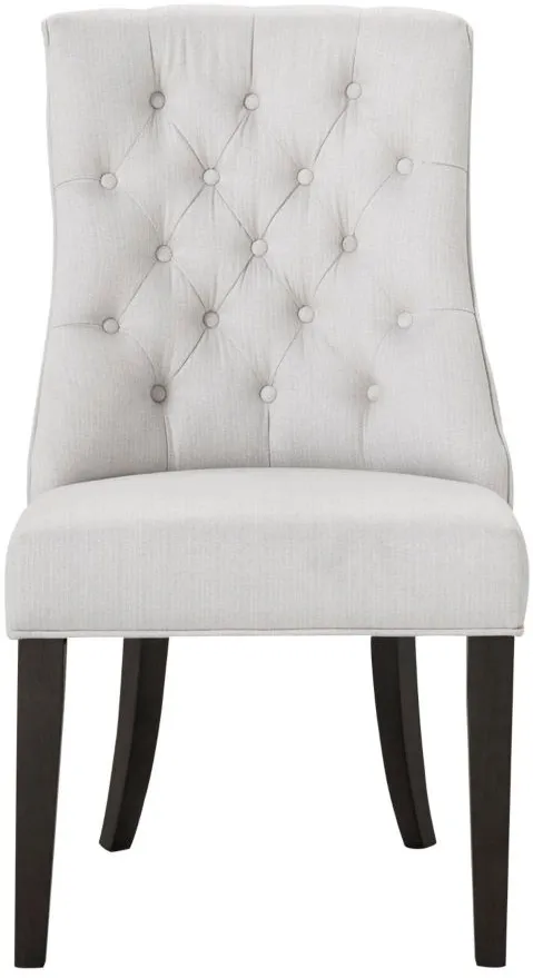 Fallon Dining Chair in Ivory / Cherry by Bellanest
