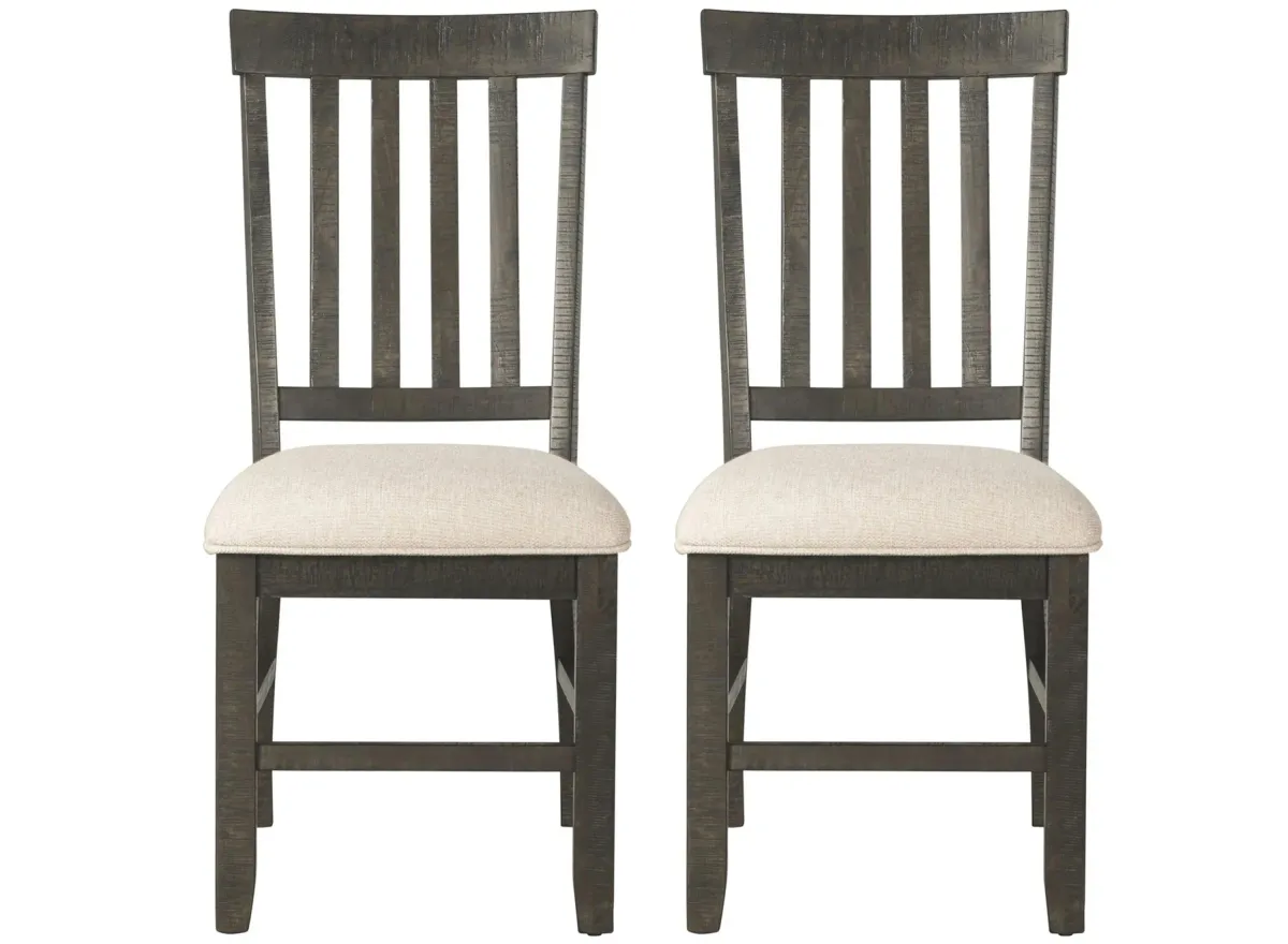 Stanford Chair Set of 2 in Smokey Walnut by Elements International Group