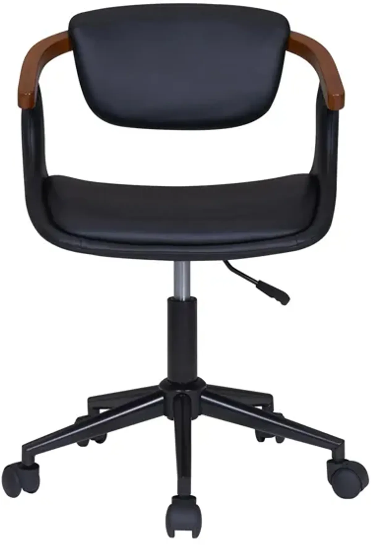 Darwin Bamboo Office Chair in Black/Walnut by New Pacific Direct