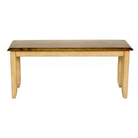 Brook Dining Bench in Wheat and Pecan by Sunset Trading