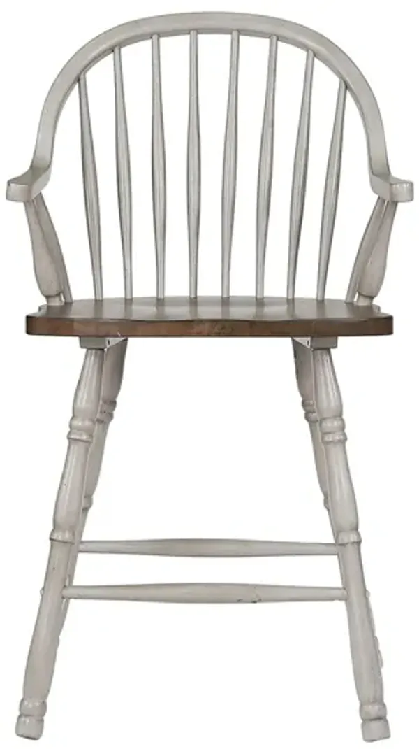 Country Grove Windsor Arm Stool- Set of 2