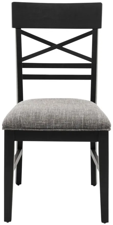 Halden Dining Chair in Gray / Black by Bellanest