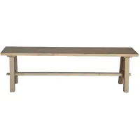 Bedford Dining Bench in Brushed Smoke by New Pacific Direct