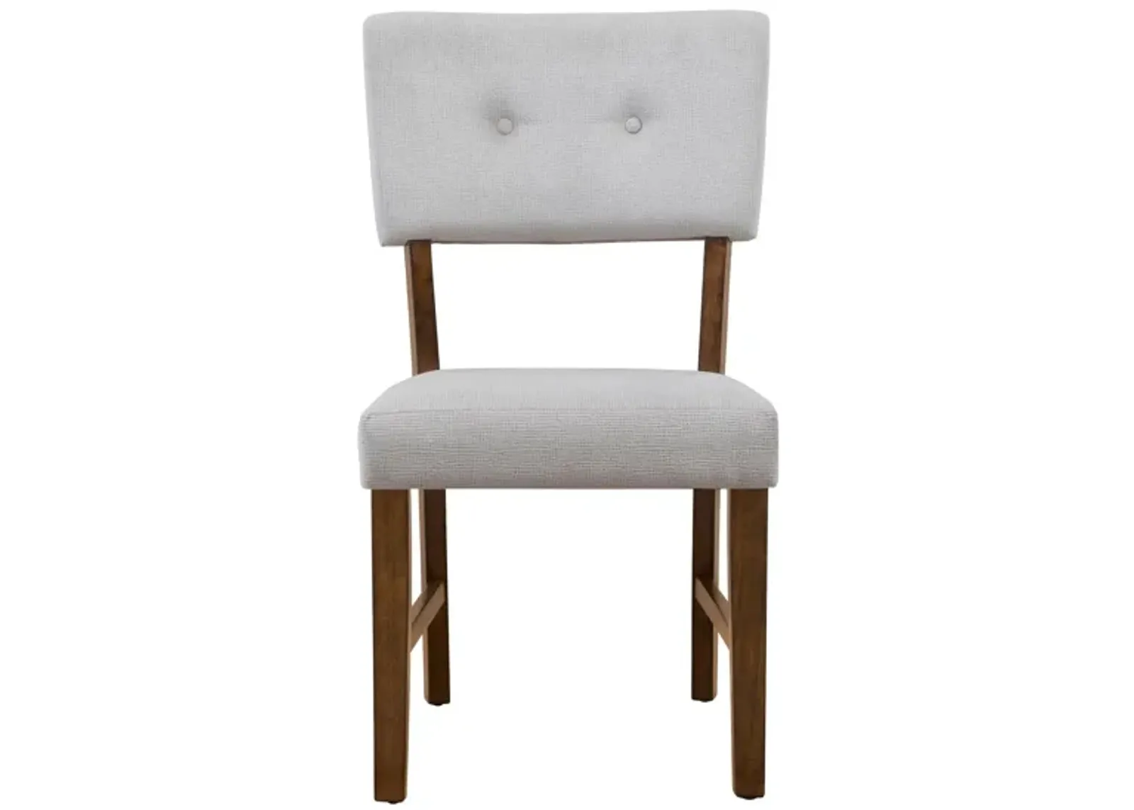 Pryce Dining Chair in Light Gray / Medium Cherry by Bellanest