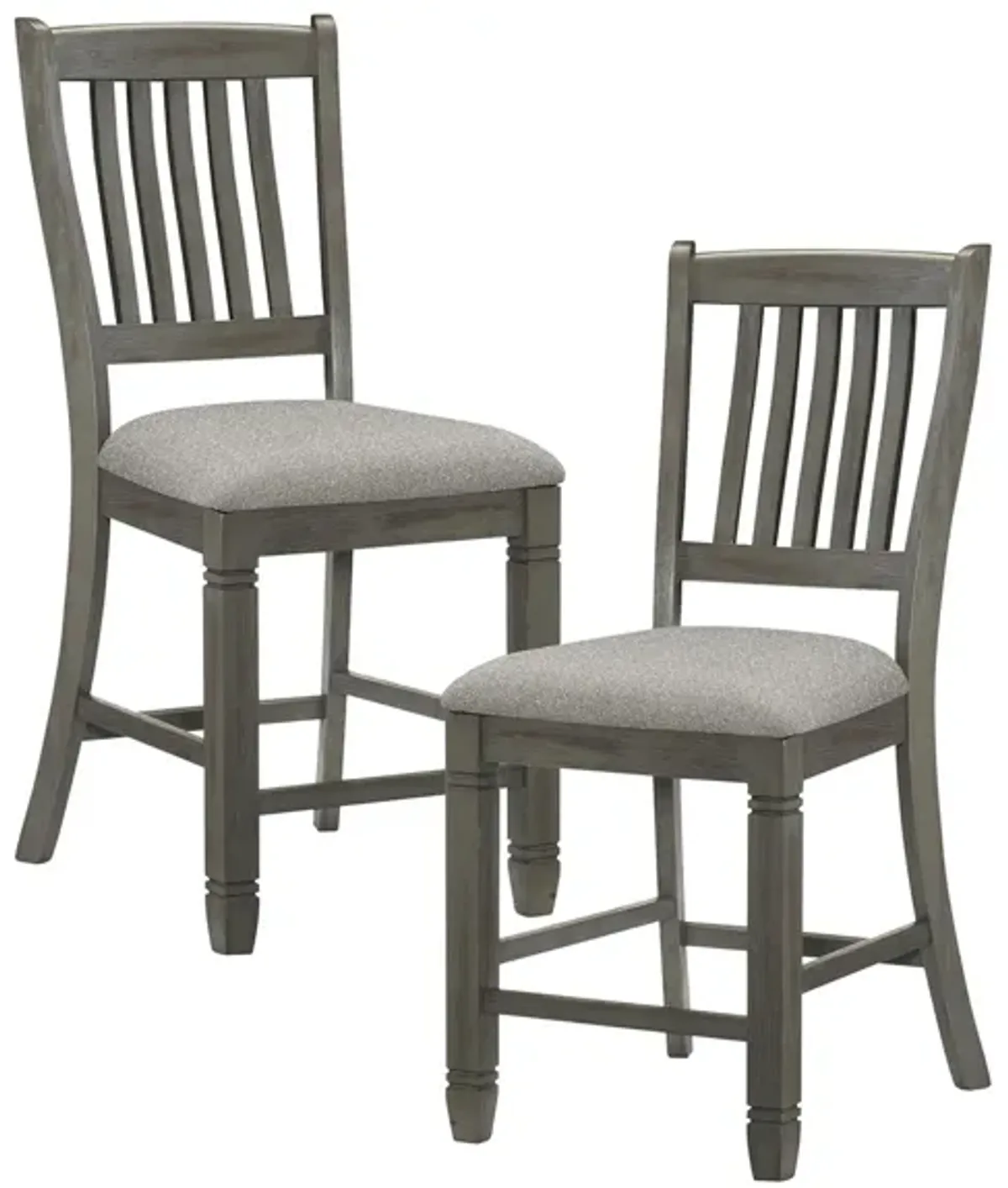 Lark Counter Height Dining Chair (Set of 2) in Antique Gray by Homelegance