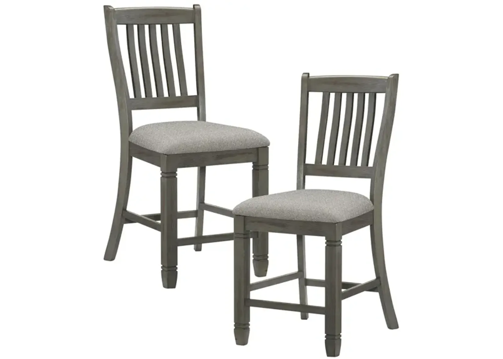 Lark Counter Height Dining Chair (Set of 2) in Antique Gray by Homelegance