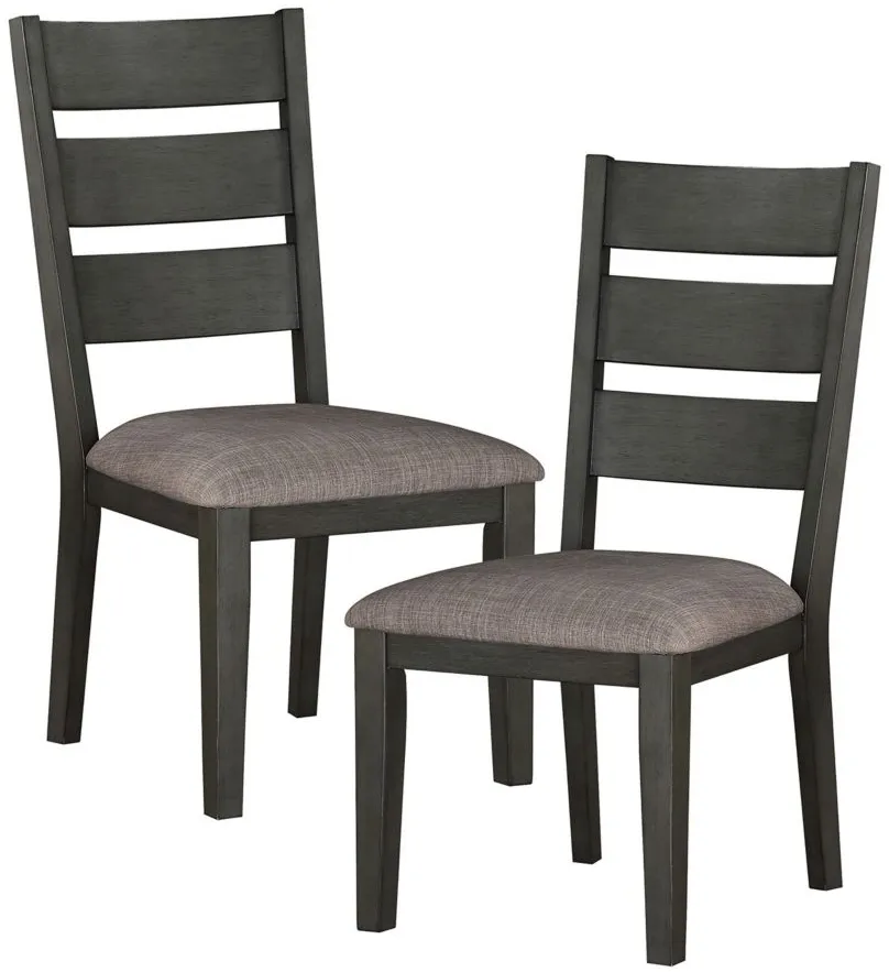 Brindle Dining Room Side Chair, Set of 2 in Gray by Homelegance