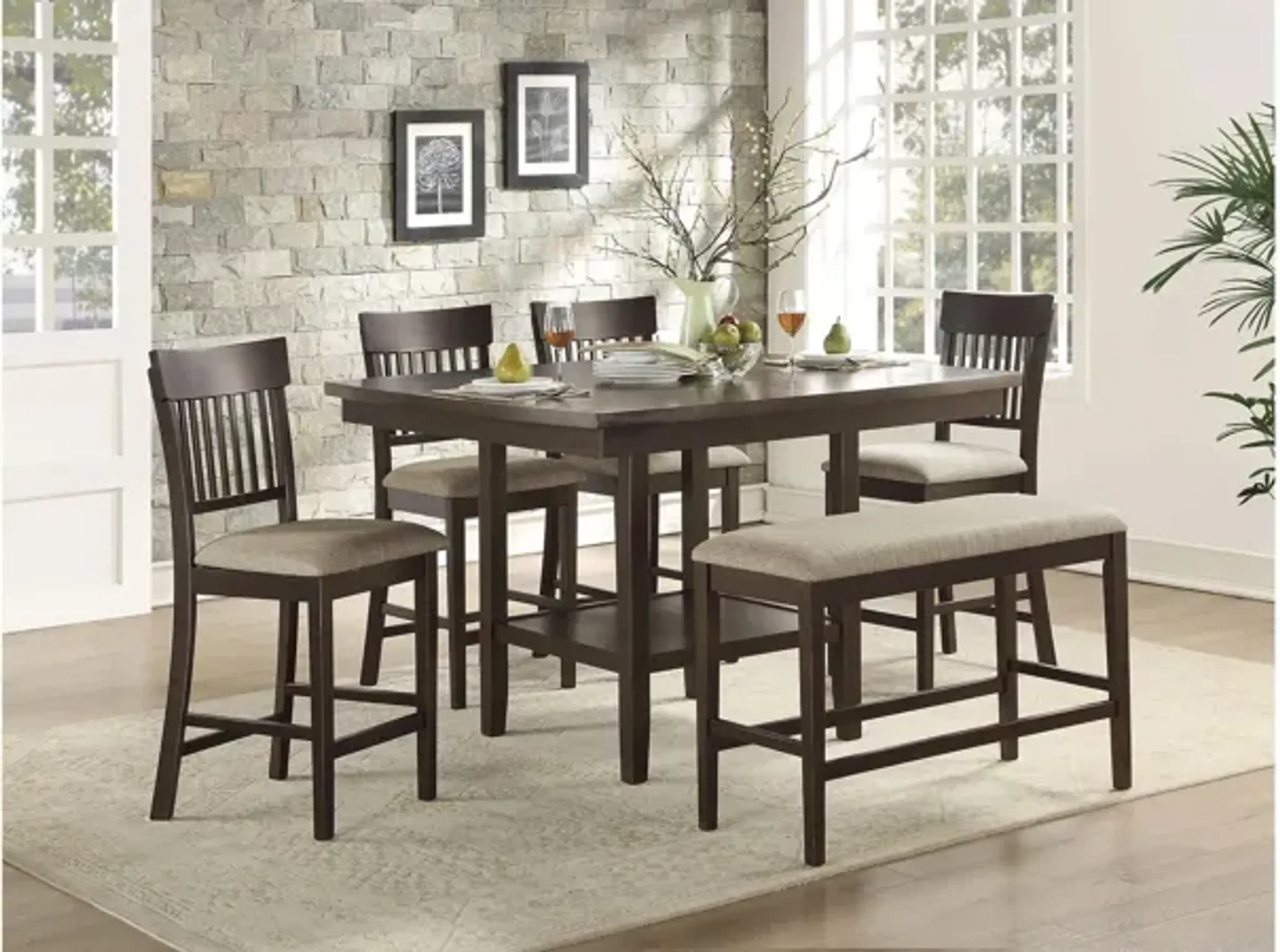 Elmore Counter Height Bench | Furniture.com