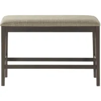 Blair Farm Counter Height Bench in Dark Brown by Homelegance