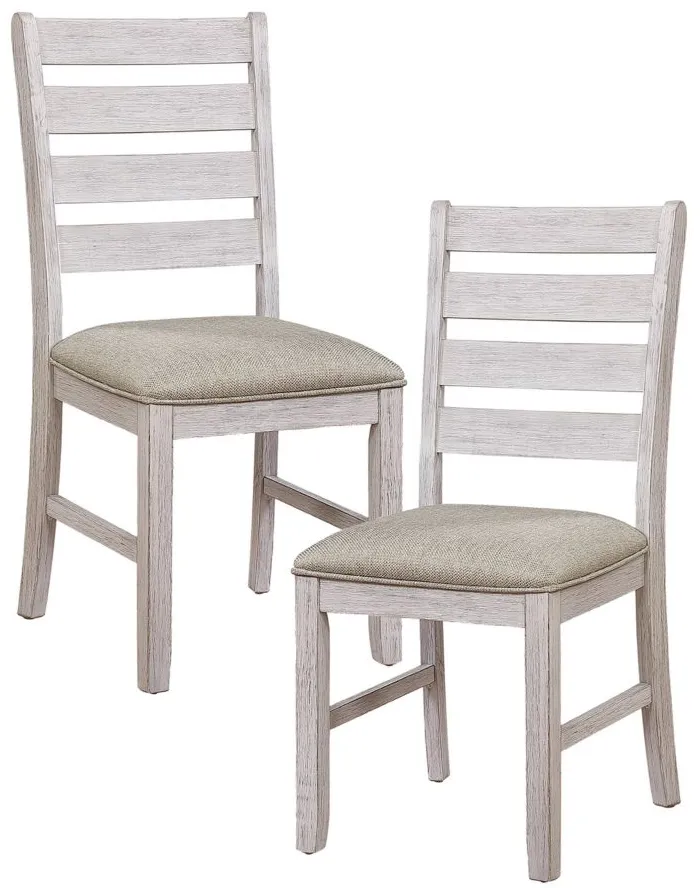 Samuel Dining Room Side Chair, Set of 2 in Grayish White by Homelegance