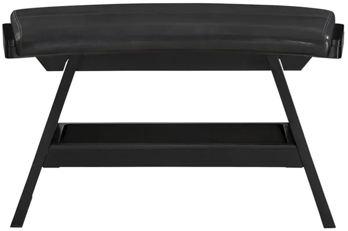 Flint Pub Height Bench in Dark Brown by Homelegance