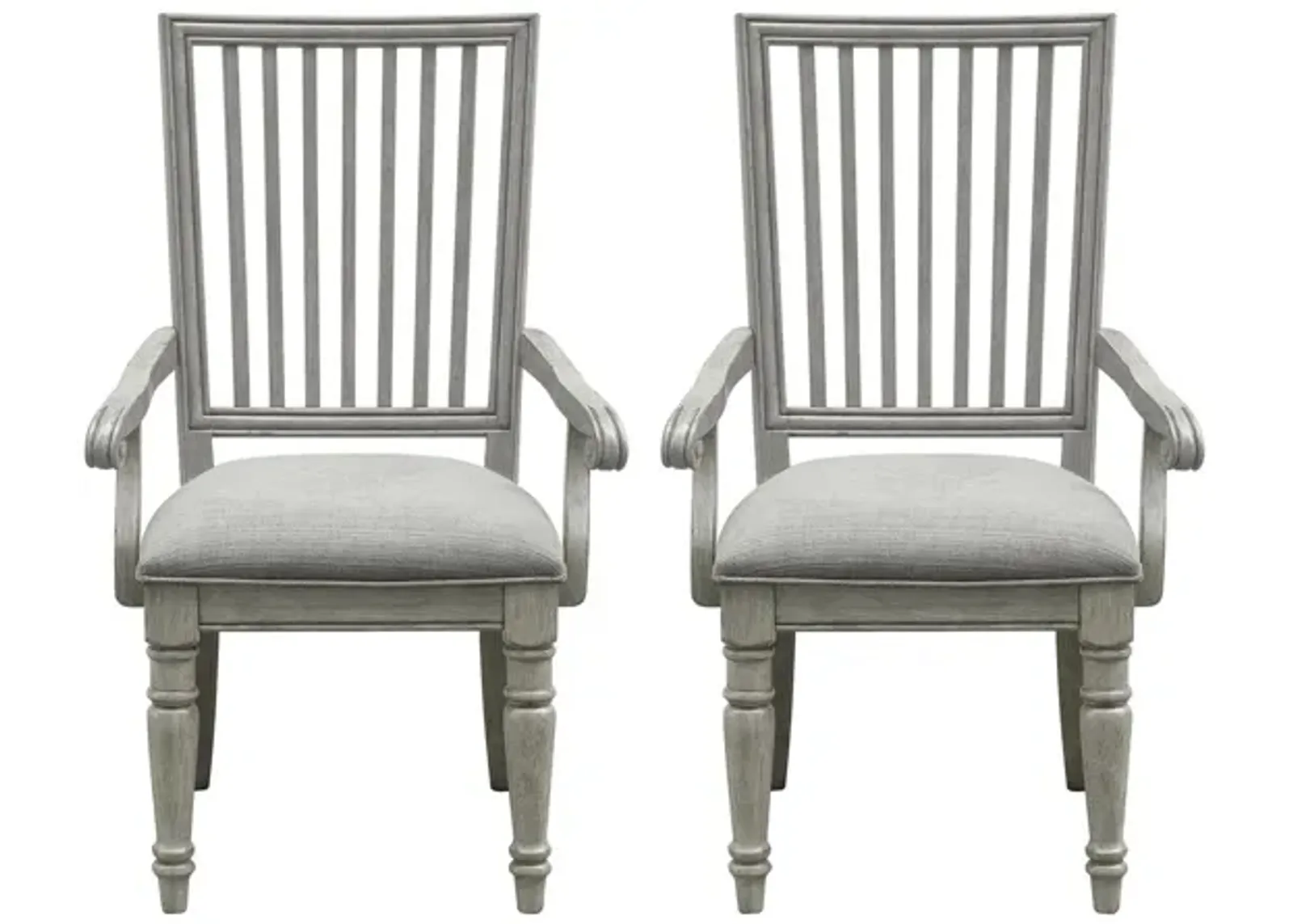 Madison Ridge Arm Chair Set of 2 in Gray by Bellanest.