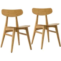 Cassia Dining Chair -2pk in Caramelized by Greenington
