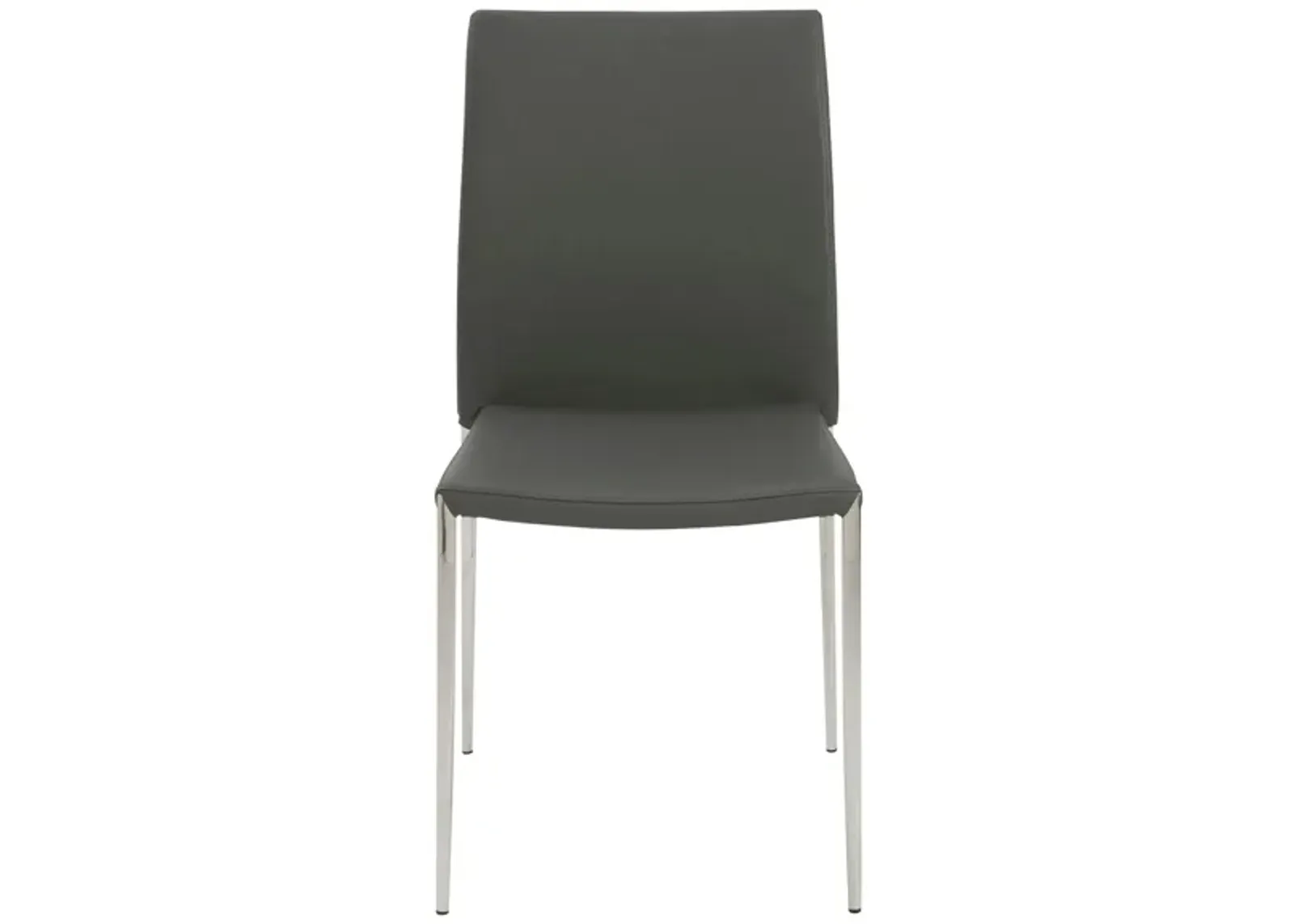 Diana Stacking Side Chair -Set of 2 in Gray by EuroStyle