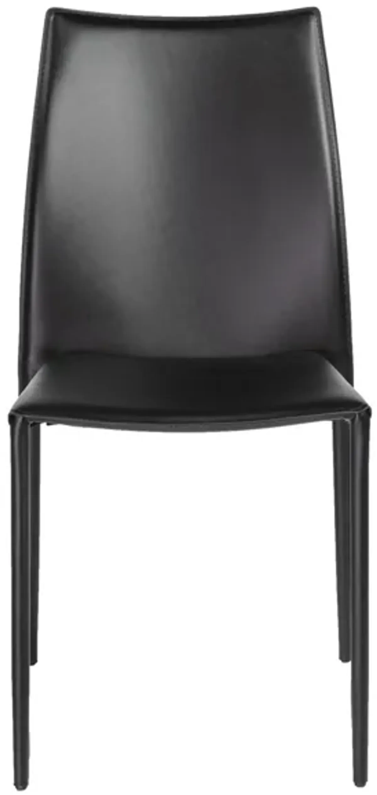 Dalia Stacking Side Chair -Set of 2 in Black by EuroStyle