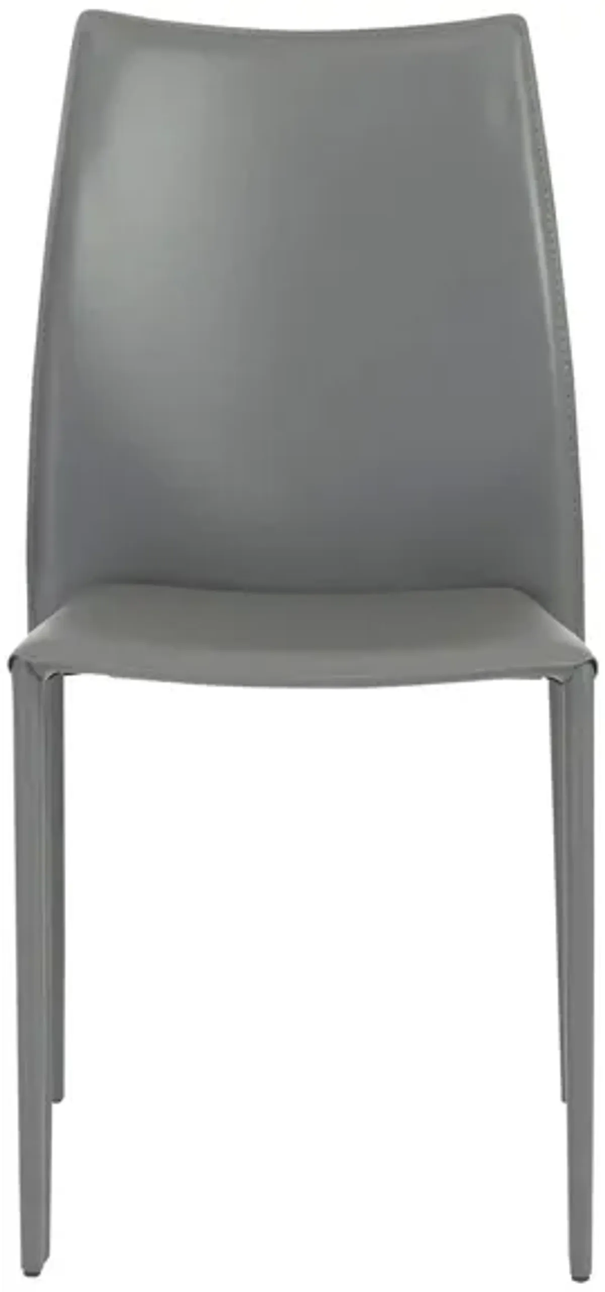 Dalia Stacking Side Chair -Set of 2 in Gray by EuroStyle