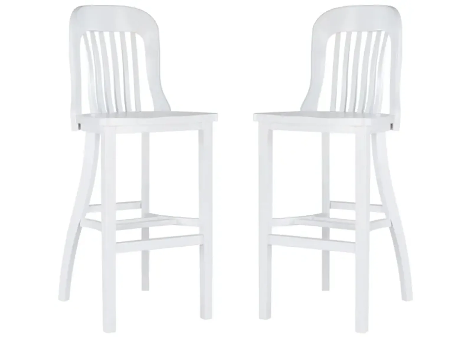 Maylen Bar Stool - Set Of Two in White by Linon Home Decor