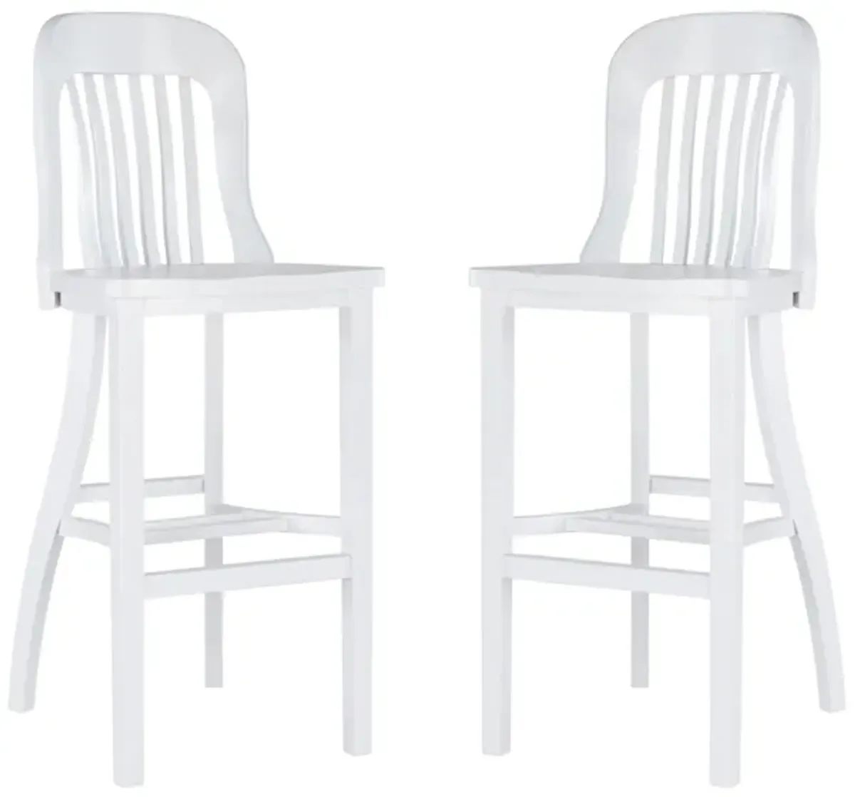 Maylen Bar Stool - Set Of Two in White by Linon Home Decor