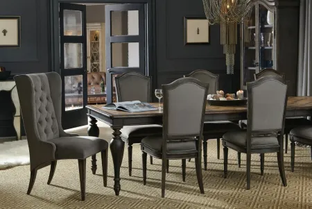 Arabella Rectangular Table with Two Leaves in Charcoal by Hooker Furniture