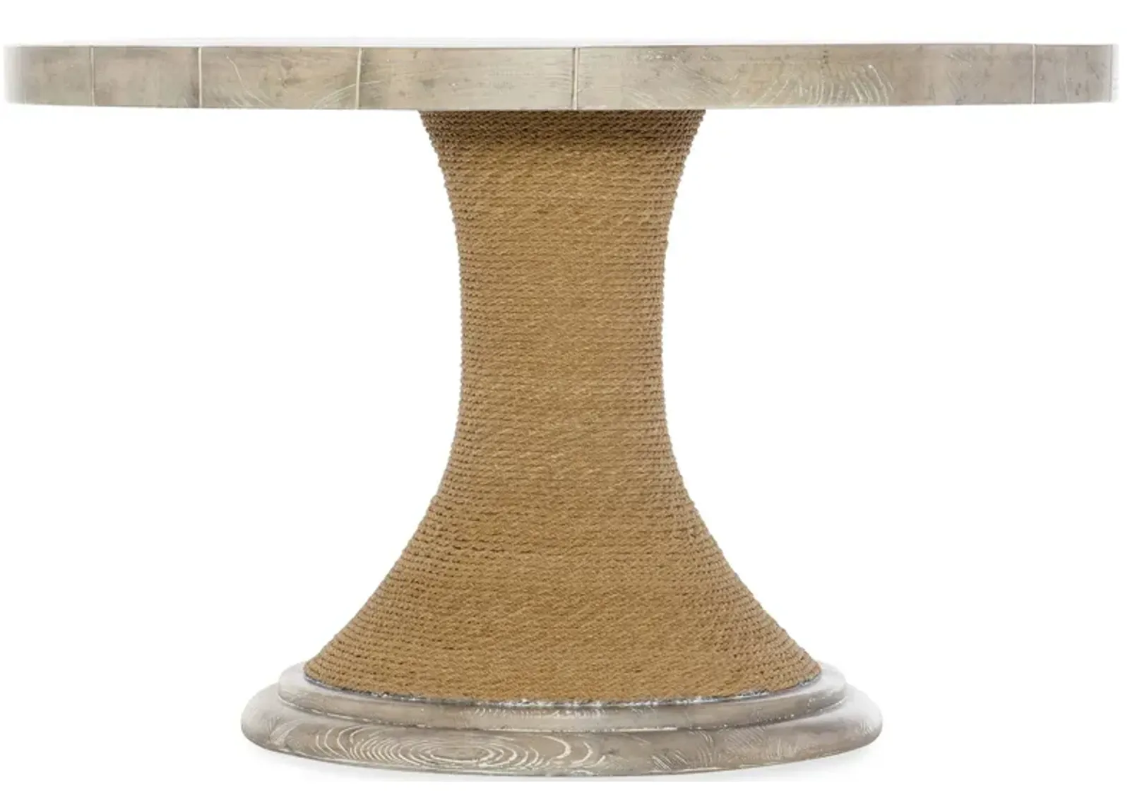 Amani 48in Round Pedestal Dining Table in Buff Almond by Hooker Furniture