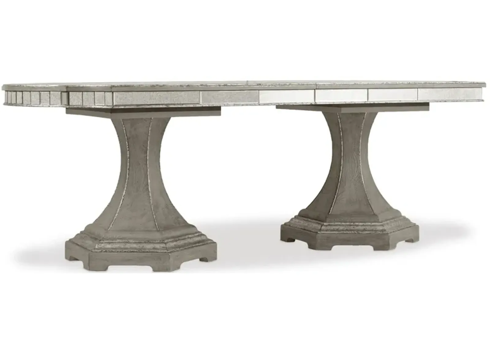 Sanctuary Rectangle Dining Table with Two Leaves in Greige by Hooker Furniture