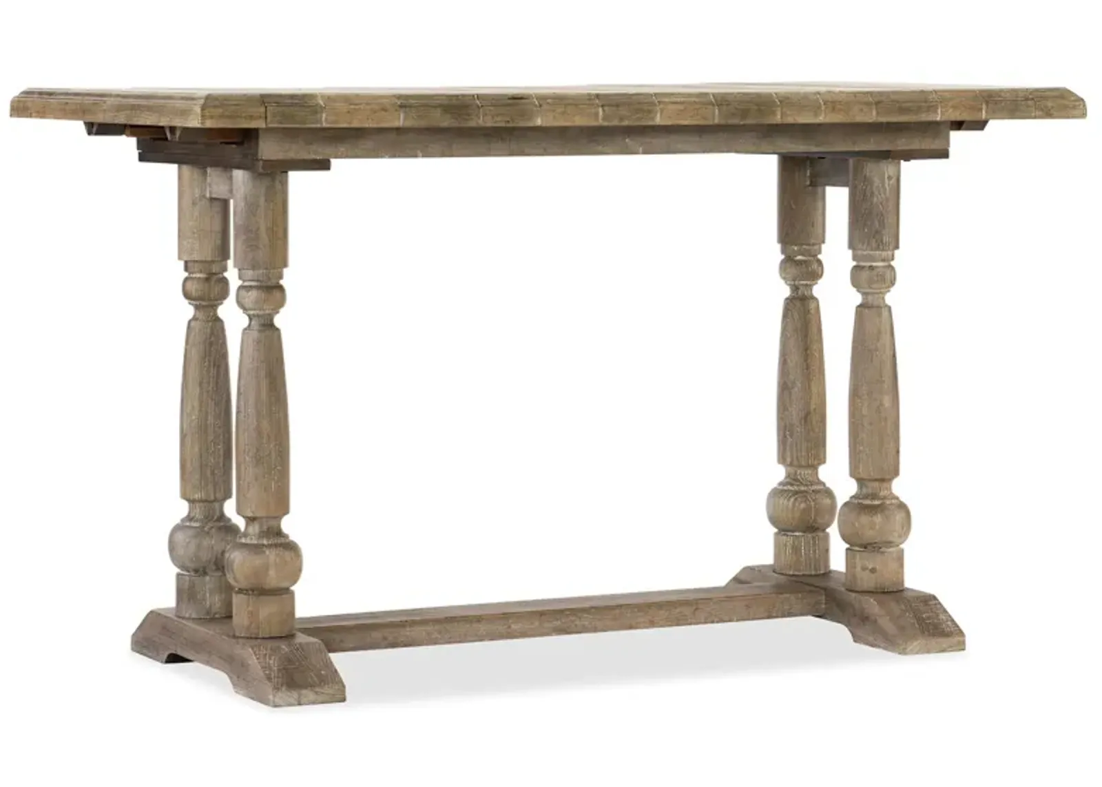 Boheme Brasserie Adjustable-Height Rectangular Dining Table in Antique Milk by Hooker Furniture