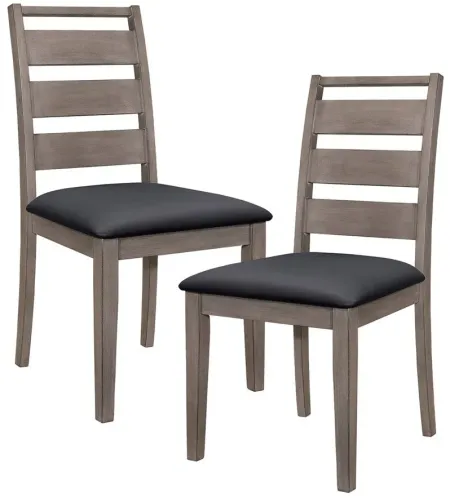 Lorenzi Dining Room Side Chair, Set of 2 in Brownish Gray by Homelegance