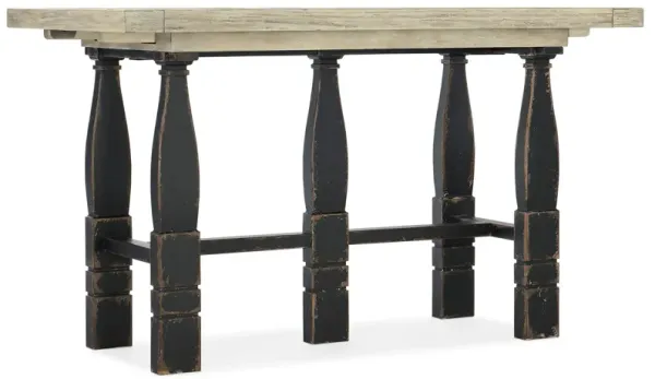 Ciao Bella Rectangular Adjustable-Height Dining Table with Two Leaves