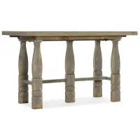 Ciao Bella Rectangular Adjustable-Height Dining Table with Two Leaves in Time Worn Gray by Hooker Furniture