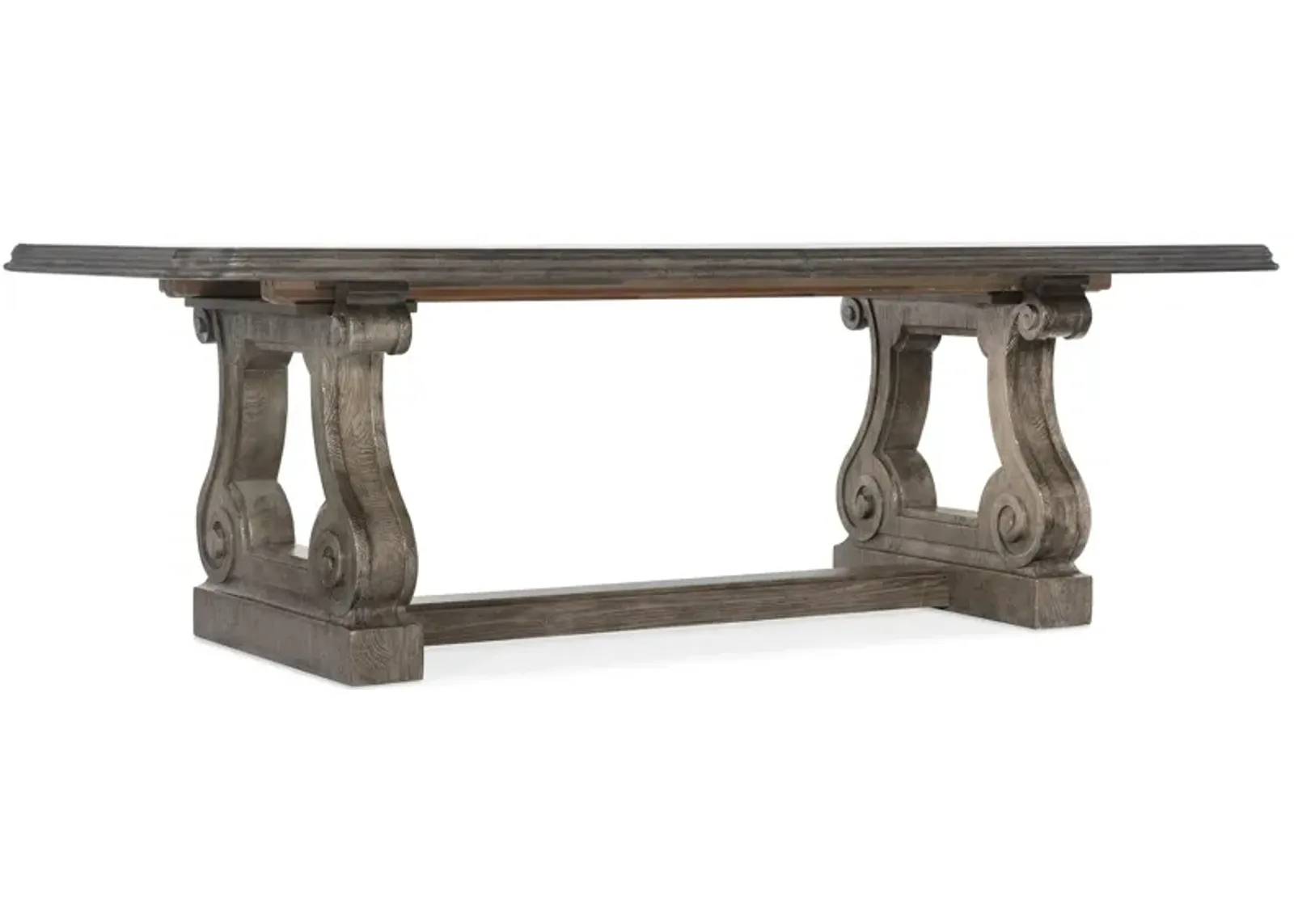 Woodlands Rectangular Dining Table with Two Leaves in Heathered Lambswool by Hooker Furniture