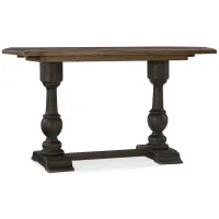 Hill Country Rectangular Adjustable-Height Dining Table with Two Leaves in Brown by Hooker Furniture