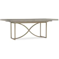 Elixir Rectangular Dining Table with Leaf in Serene Gray by Hooker Furniture