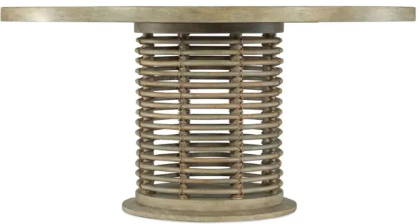 Surfrider 60in Round Rattan Dining Table