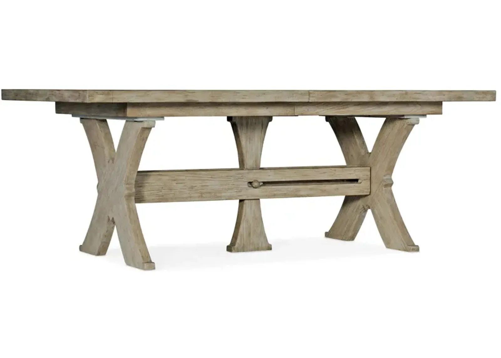 Alfresco Vittorio Rectangular Dining Table with Two Leaves in Light Tusk by Hooker Furniture