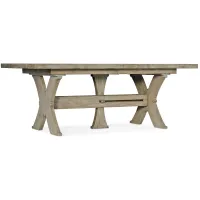 Alfresco Vittorio Rectangular Dining Table with Two Leaves in Light Tusk by Hooker Furniture