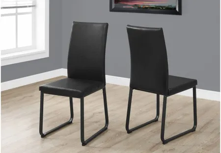 Monarch Dining Chair- Set of 2 in Black by Monarch Specialties