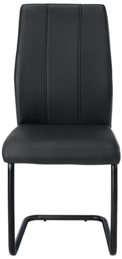 Monarch Upholstered Dining Chair- Set of 2 in Black by Monarch Specialties