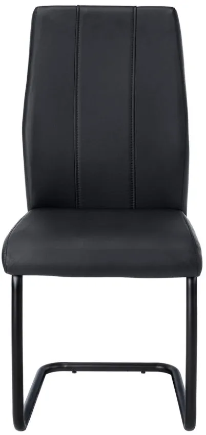 Monarch Upholstered Dining Chair- Set of 2 in Black by Monarch Specialties