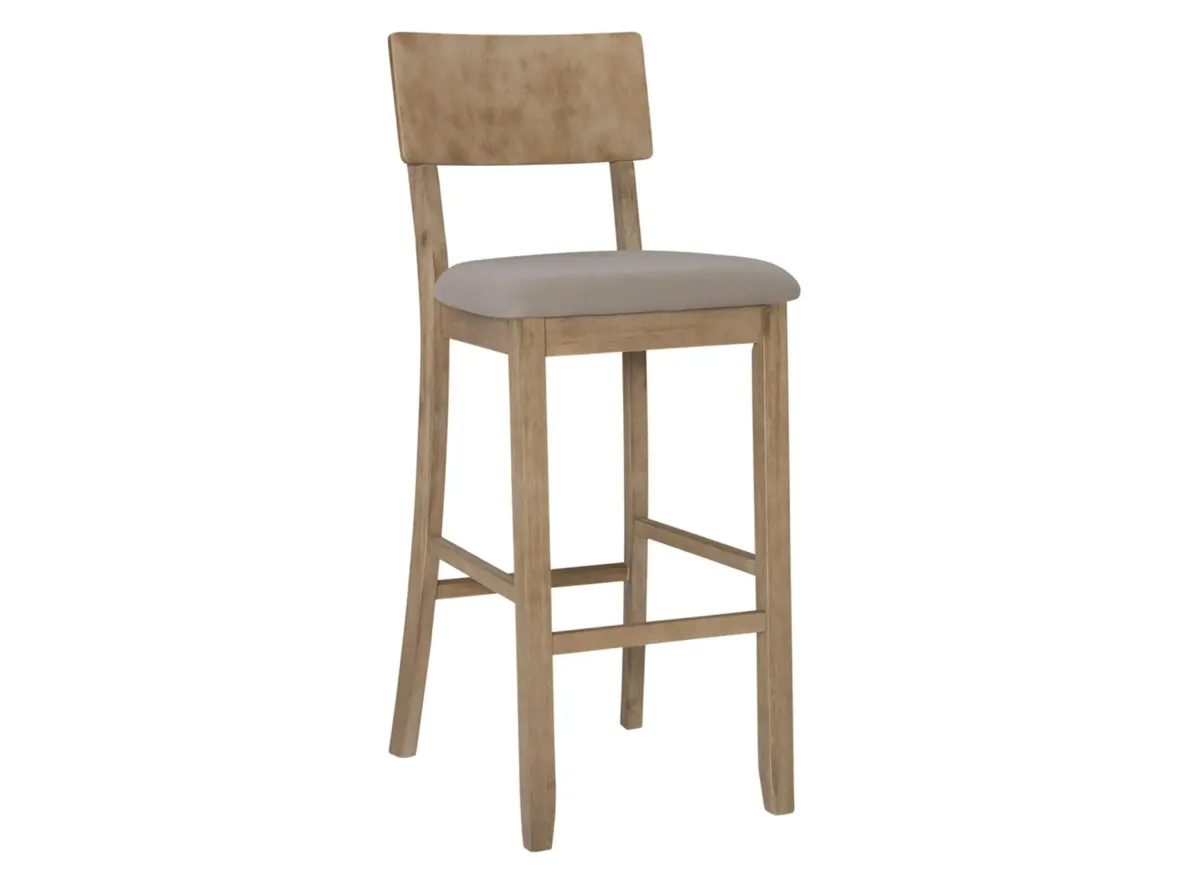 Jordan Bar Stool in Gray Wash by Linon Home Decor