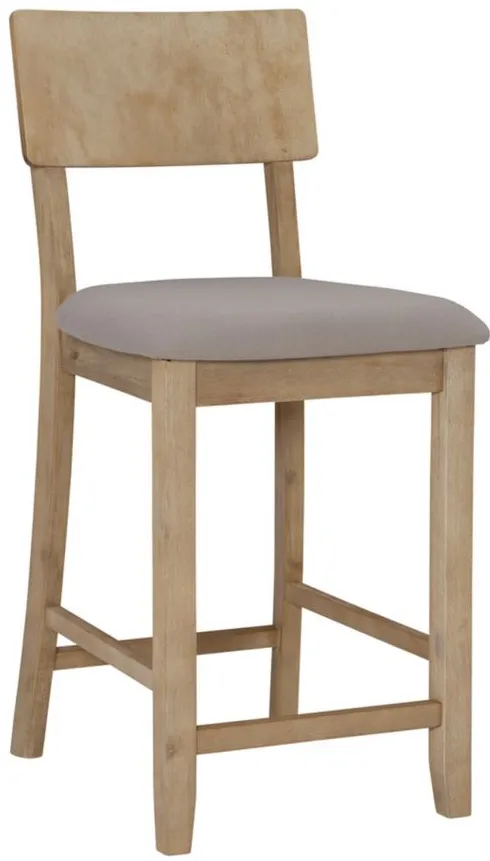 Jordan Counter Stool in Gray Wash by Linon Home Decor