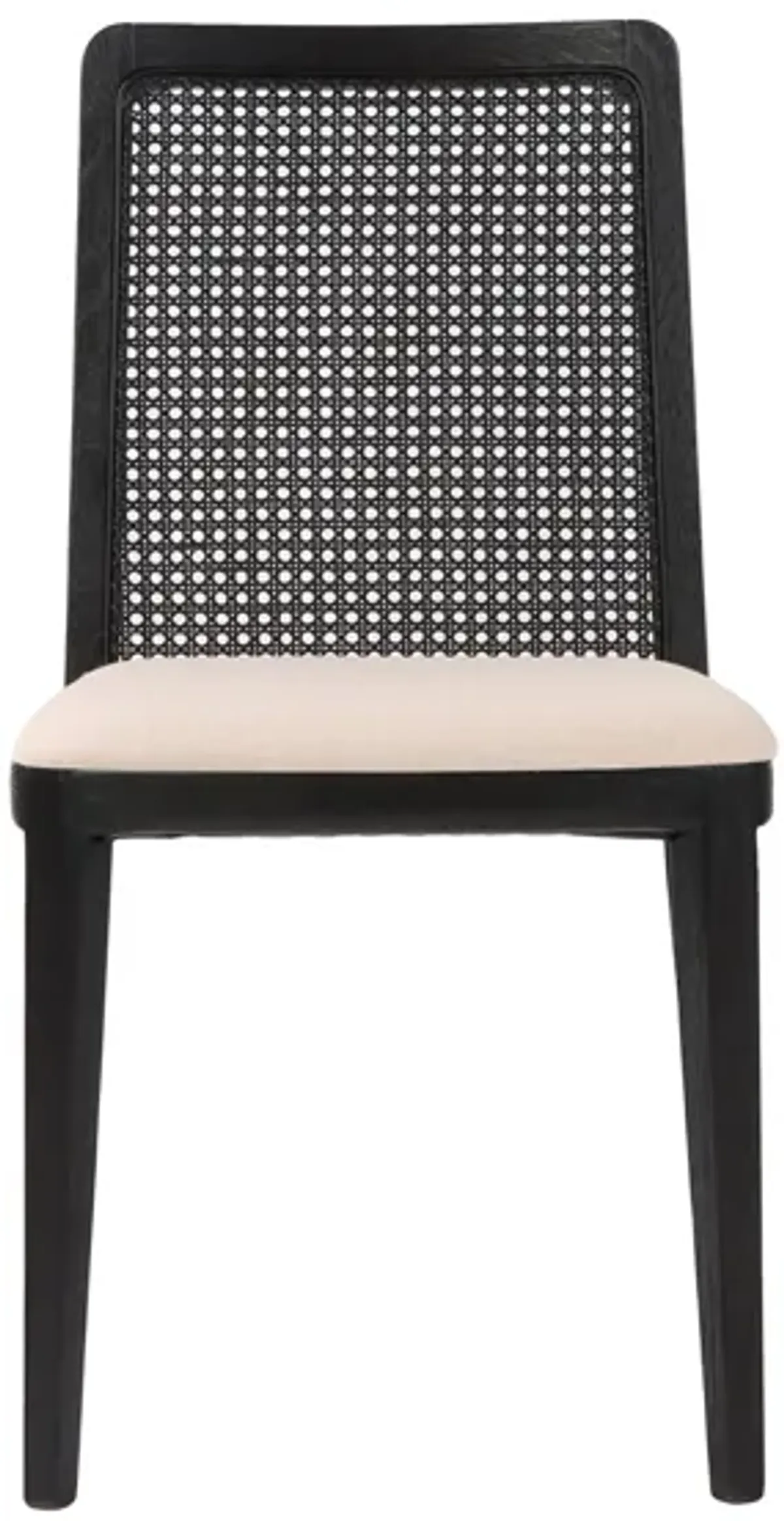 Cane Dining Chair- Set of 2 in Oyster Linen by LH Imports Ltd