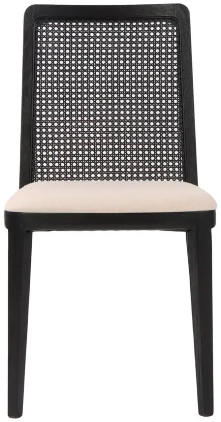 Cane Dining Chair- Set of 2 in Oyster Linen by LH Imports Ltd