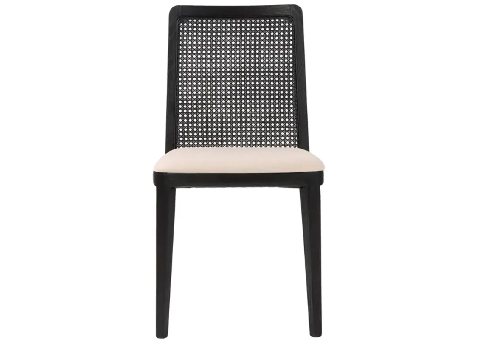 Cane Dining Chair- Set of 2 in Oyster Linen by LH Imports Ltd